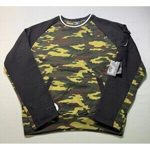 NWT Switch Remarkable Camo Sweatshirt Men's Size XL Green Long Sleeve Crew Neck